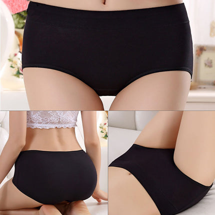 Stylish Hipster Panties Soft Breathable Underwear For Girls Cotton Blends Elastic Fitting Panty - Black