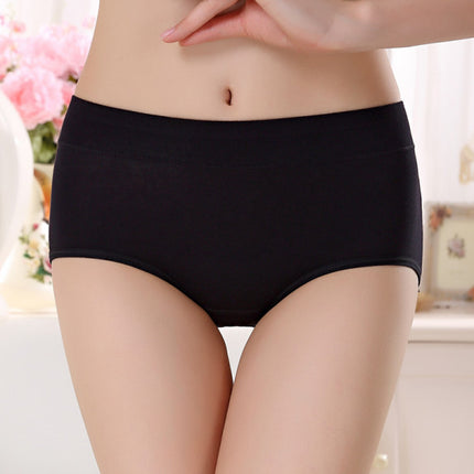 Stylish Hipster Panties Soft Breathable Underwear For Girls Cotton Blends Elastic Fitting Panty - Black