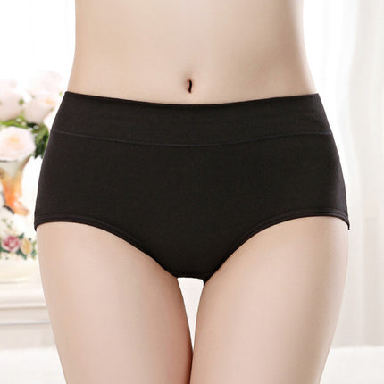 Stylish Hipster Panties Soft Breathable Underwear For Girls Cotton Blends Elastic Fitting Panty - Black