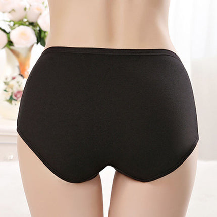 Stylish Hipster Panties Soft Breathable Underwear For Girls Cotton Blends Elastic Fitting Panty - Black