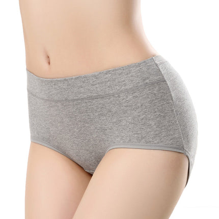 Stylish Hipster Panties Soft Breathable Underwear For Girls Cotton Blends Elastic Fitting Panty - Gray