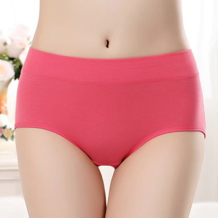 Stylish Hipster Panties Soft Breathable Underwear For Girls Cotton Blends Elastic Fitting Panty - Hot Pink