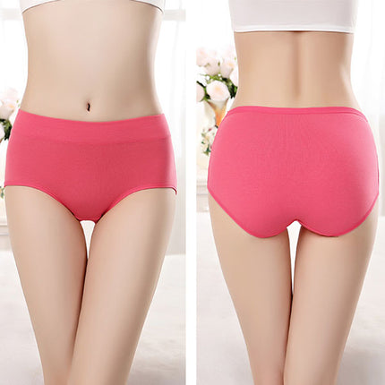 Stylish Hipster Panties Soft Breathable Underwear For Girls Cotton Blends Elastic Fitting Panty - Hot Pink