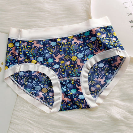 Stylish Multi-Print Women\'s Hipster Panties Soft Breathable and Fashionable Undergarment for Girls