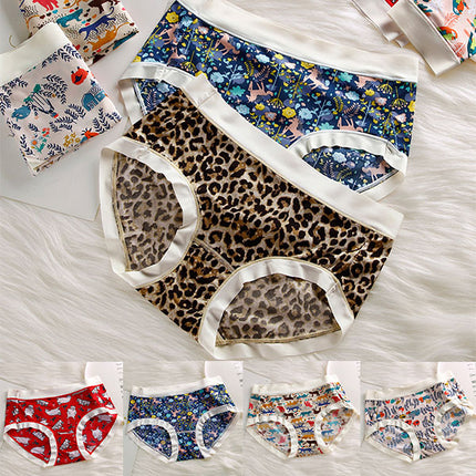 Stylish Multi-Print Women\'s Hipster Panties Soft Breathable and Fashionable Undergarment for Girls