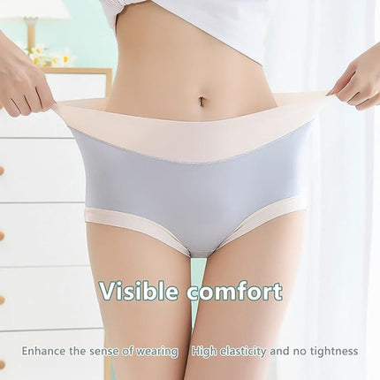 Stylish  Cotton Blend Hipsters Comfortable Slim-Fitting Women's Underwear - Green