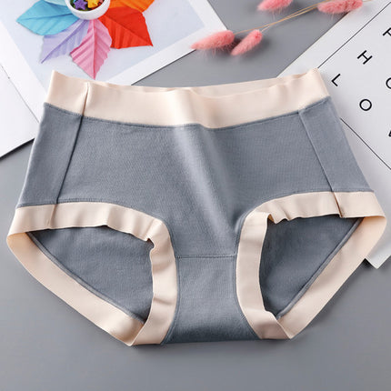 Stylish Cotton Blend Hipsters Comfortable Slim-Fitting Women's Underwear - Dark Gray