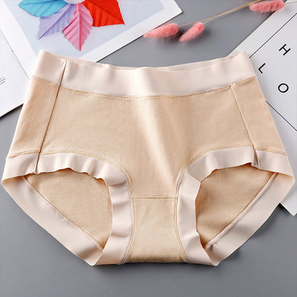 Stylish Cotton Blend Hipsters Comfortable Slim-Fitting Women's Underwear - Skin