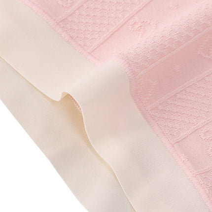 Striped Heart Pattern Underwear Wavy Stylish Women Undergarments Panty Summer Wear Light Thin Fabric - Light Pink