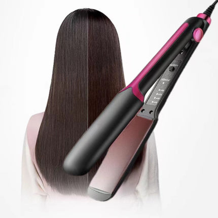 Quick &amp; Portable Hair Styling Professional Ceramic Flat Iron Straightener Mini Steam Device for Girls &amp; Women EU Plug