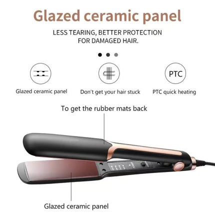 Professional Ceramic Mini Steam Hair Straightener Quick Styling for Girls &amp; Women Portable &amp; Electronic Straight Hair Device with Direct Power &amp; EU Plug