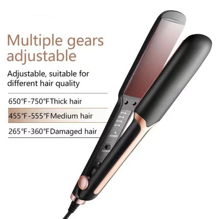 Professional Ceramic Mini Steam Hair Straightener Quick Styling for Girls &amp; Women Portable &amp; Electronic Straight Hair Device with Direct Power &amp; EU Plug