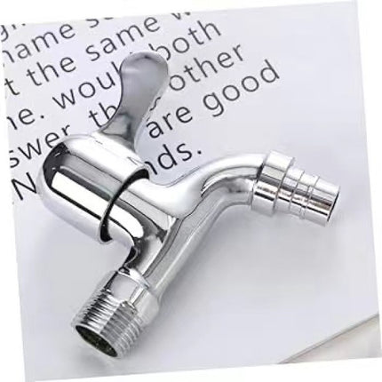 Crystal Fast Open Basin Faucet Perfect for Bathroom and Kitchen Sinks! Self-Assemble Silver Color. Also Works as a Washing Machine Faucet.