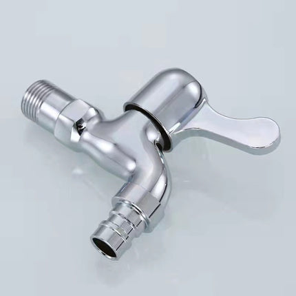 Crystal Fast Open Basin Faucet Perfect for Bathroom and Kitchen Sinks! Self-Assemble Silver Color. Also Works as a Washing Machine Faucet.