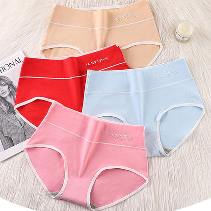 Stylish Cotton Blend Underwear for Women Breathable Soft Fabric Elastic Waist Blue Hipsters for Casual Comfort