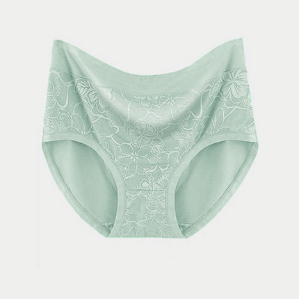 Floral Print Hipster Underwear Soft Breathable and Stylish Women\'s Panties in Sea Green. Elastic Waist for a Comfortable Fit. Perfect for Casual Occasions.