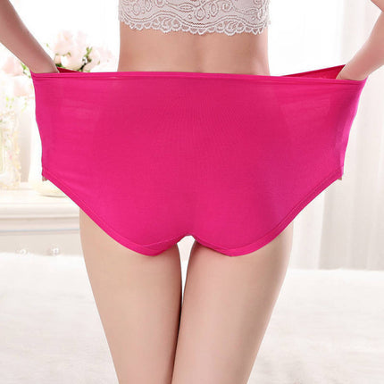 Floral Print Hipsters Soft Breathable Women\'s Panty in Rose Pink. Stylish Underwear with Elastic Waist. Normal fit.