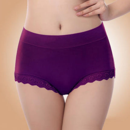 Vibrant Purple Lace Hipster Underwear for Women Breathable Thin Fabric Casual Style Enhance Your Inner Confidence!