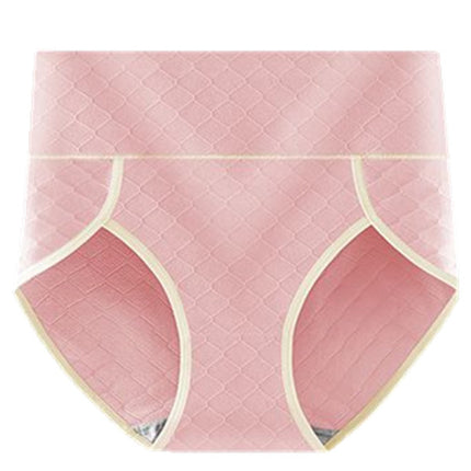 Pink Geometric Hipster Underwear Stylish and Comfortable Cotton Blend Women\'s Panties with Wide Elastic Waistband