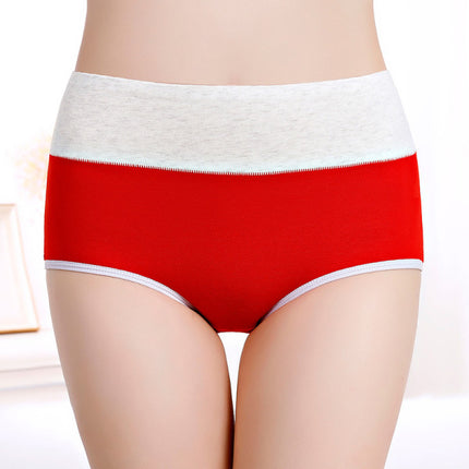 Stylish Red Cotton Blend Hipster Underwear for Women Comfortable Elastic Waist with Normal Fit