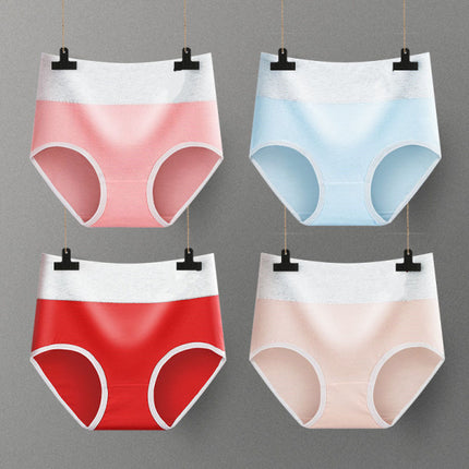 Stylish Red Cotton Blend Hipster Underwear for Women Comfortable Elastic Waist with Normal Fit