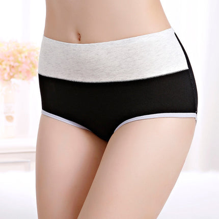 Chic Black Cotton Blend Hipster Underwear Soft Stretchable &amp; Stylish Women\'s Panties with Elastic Waist