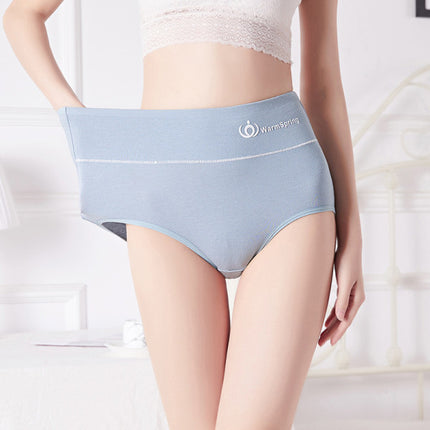 Soft Elastic Waist Comfortable Plain Color Hipster Underwear for Women