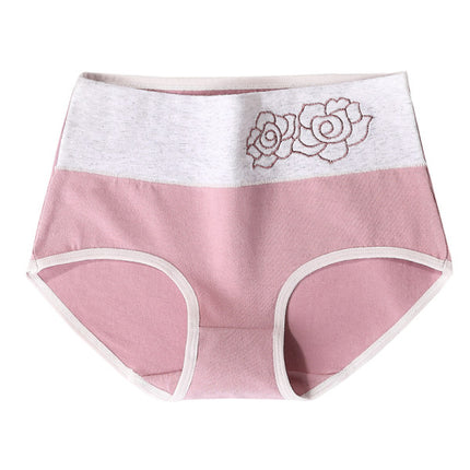 Floral Pink Hipster Underwear with Wide Elastic Waist Comfortable and Stylish Women\'s Innerwear for Casual Wear