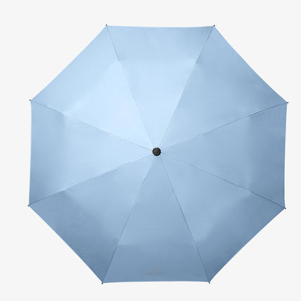 Highly Resistant Nylon Anti-UV Outdoor Umbrella | Lightweight &amp; Easy-Fold Polyester Sun Shade | Sky Blue Water Repellent Utility