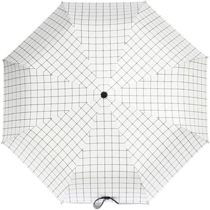 UltraLight Geometric Print Umbrella High Water Resistant Anti Sun &amp; UV Foldable &amp; Easy to Carry with Protective Cover