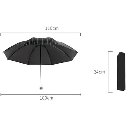 UltraLight Geometric Print Umbrella High Water Resistant Anti Sun &amp; UV Foldable &amp; Easy to Carry with Protective Cover