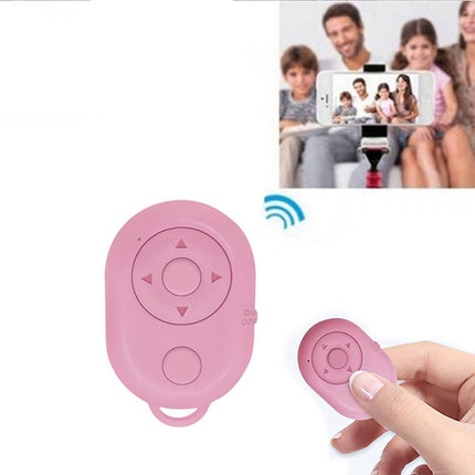 Universal Pink Wireless Bluetooth Selfie Stick for All Phone Models- Self Timer Shutter Turning Page Video Control.