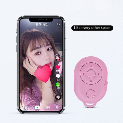 Universal Pink Wireless Bluetooth Selfie Stick for All Phone Models- Self Timer Shutter Turning Page Video Control.