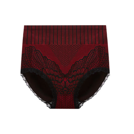 Stylish Lace Hipster Underwear Comfortable Breathable Seamless. High Elastic Waist. Perfect for Casual Occasions. Red Nylon Material. Exclusive for Women.