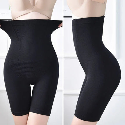 Sculpt your curves with our High Waist Black Body Shaper Flattering Tummy Control Slimming Fit Waist Trainer Underwear for Women!