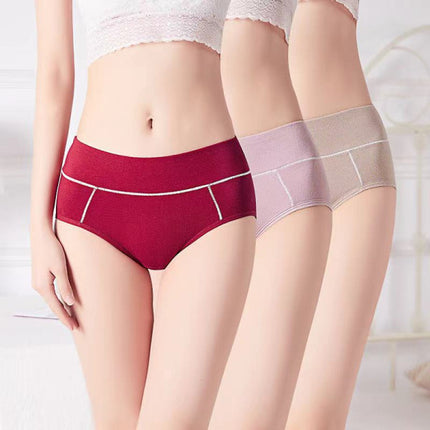 Ultimate Comfort &amp; Style Pink Seamless Slim Fit Cotton Panties for Women Elastic Waist Casual &amp; Seamless Underwear