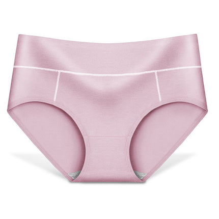 Ultimate Comfort &amp; Style Pink Seamless Slim Fit Cotton Panties for Women Elastic Waist Casual &amp; Seamless Underwear