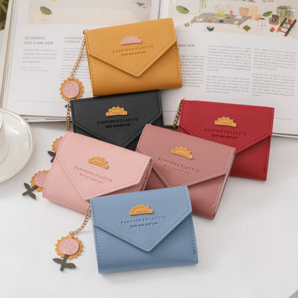 Flower Tassel Button Wallet Trendy Synthetic Leather Money/Card Organizer for Women. Perfect Small Wallet for Girls!