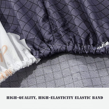 Elegant Floral Queen Size Bed Sheets Set with 2 Pillow Covers Soft Cotton Blends Non-Slip Full Elastic Fit 150x200cm