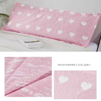 Heart Print Long Pillow Cover for Home Decor 120 x 48cm