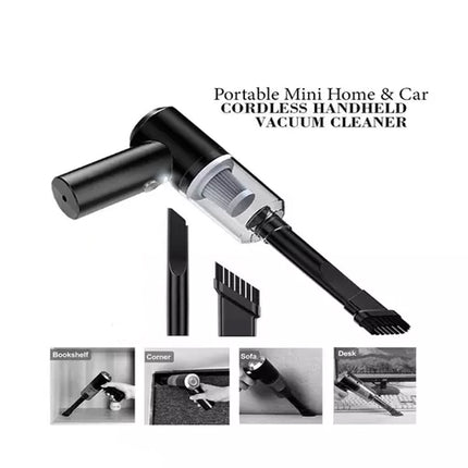 Ultimate Wireless Rechargeable Car Cleaning Kit Heavy Duty Long Lasting Battery Multiple Nozzles Portable &amp; Convenient with USB-C Charging