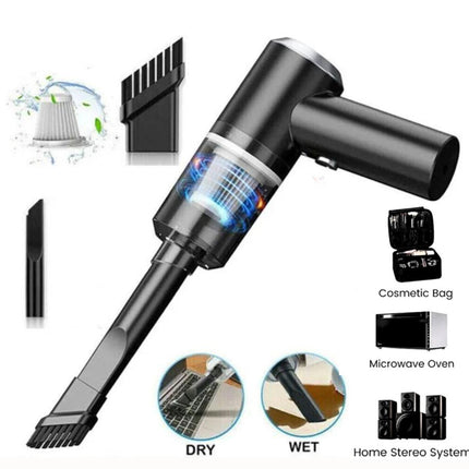 Ultimate Wireless Rechargeable Car Cleaning Kit Heavy Duty Long Lasting Battery Multiple Nozzles Portable &amp; Convenient with USB-C Charging