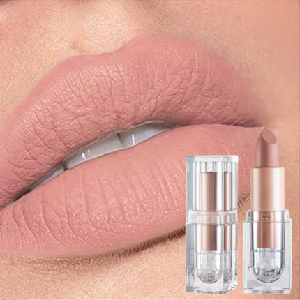 Cute 2-Piece Waterproof Matte Lipstick Set in Light &amp; Barbie Pink Shades Long Lasting Women's Makeup Cosmetics