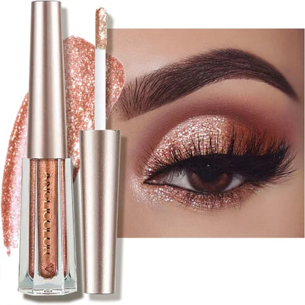 Sparkle &amp; Shine 2 Piece Glitter Liquid Eye Shadow Set for Long Lasting Glamorous Eye Makeup.