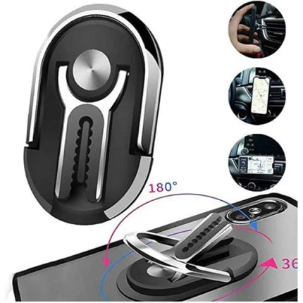 360° Rotatable Metal Finger Ring Phone Holder Stand Universal Car Mount for All Mobile Phones