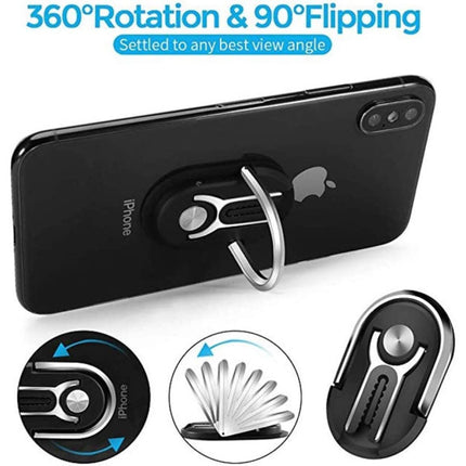 360° Rotatable Metal Finger Ring Phone Holder Stand Universal Car Mount for All Mobile Phones