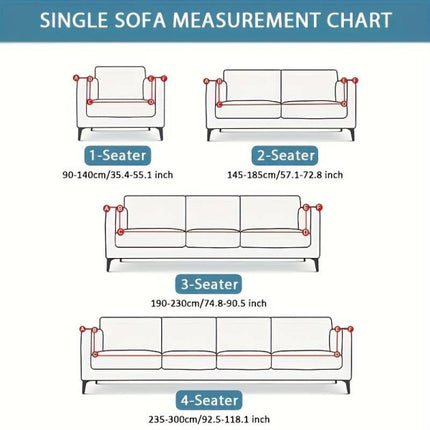 Soft &amp; Stretchy Geometric Sofa Cover Set for a Stylish Home Easy to Wear Non-slip and Full Fitted Perfect for 2 Seat Sofas