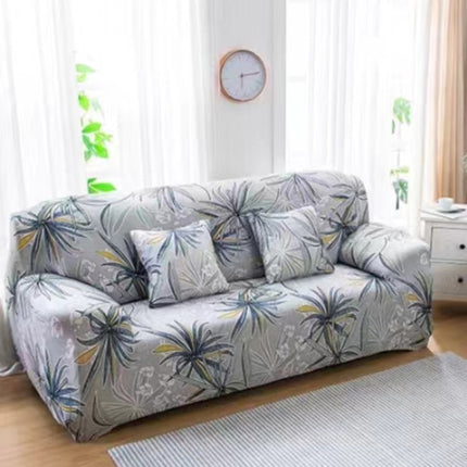 Floral Print Polyester Sofa Cover Set Full Fitted Non-slip Easy Wear &amp; 1 Cushion Cover Ideal for Home Decor Office &amp; Bedroom