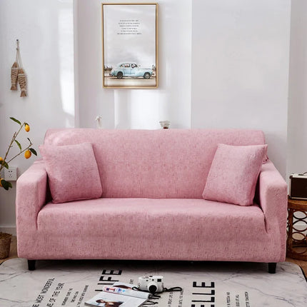 Transform Your Sofa with Our Stylish Stretchy Two-Seater Sofa Cover Perfect for Bedroom Office or Living Room Decor Non-Slip &amp; Easy to Install Complete with Cushion Cover Full Fitted Design for a Sleek Look!