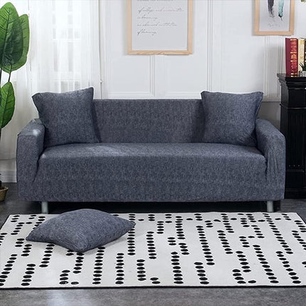 Transform your Sofa with High Stretch Elastic Couch Cover Easy to Wear Non-slip &amp; Stylish Stripes Pattern Includes 1 Cushion Cover Perfect for Bedroom Office Living Room &amp; Home Decor